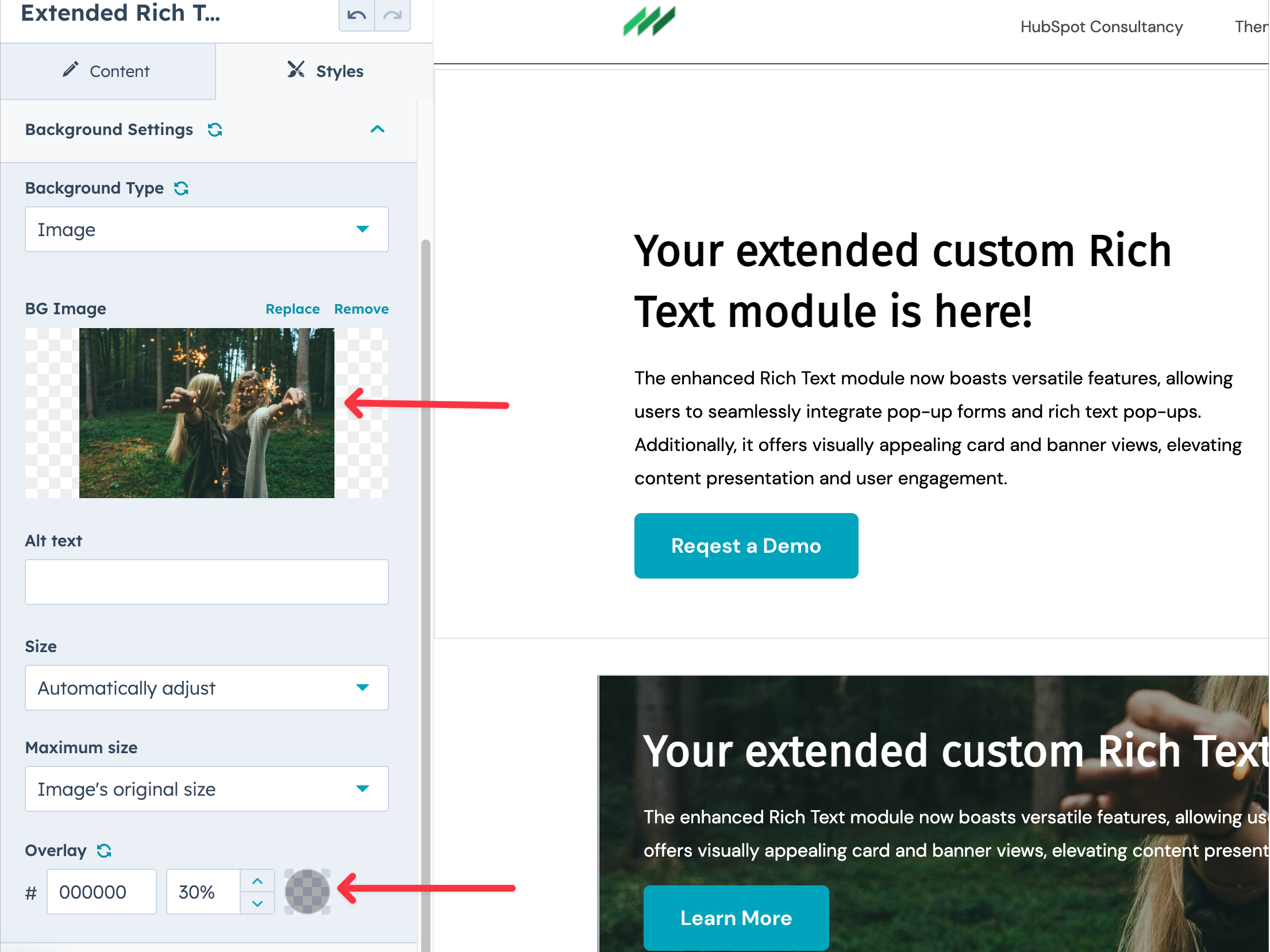 Extended Rich Text Module by www.freelopers.com