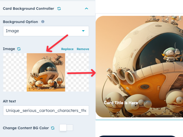 Customizable Background: